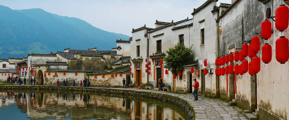 宏村风光图