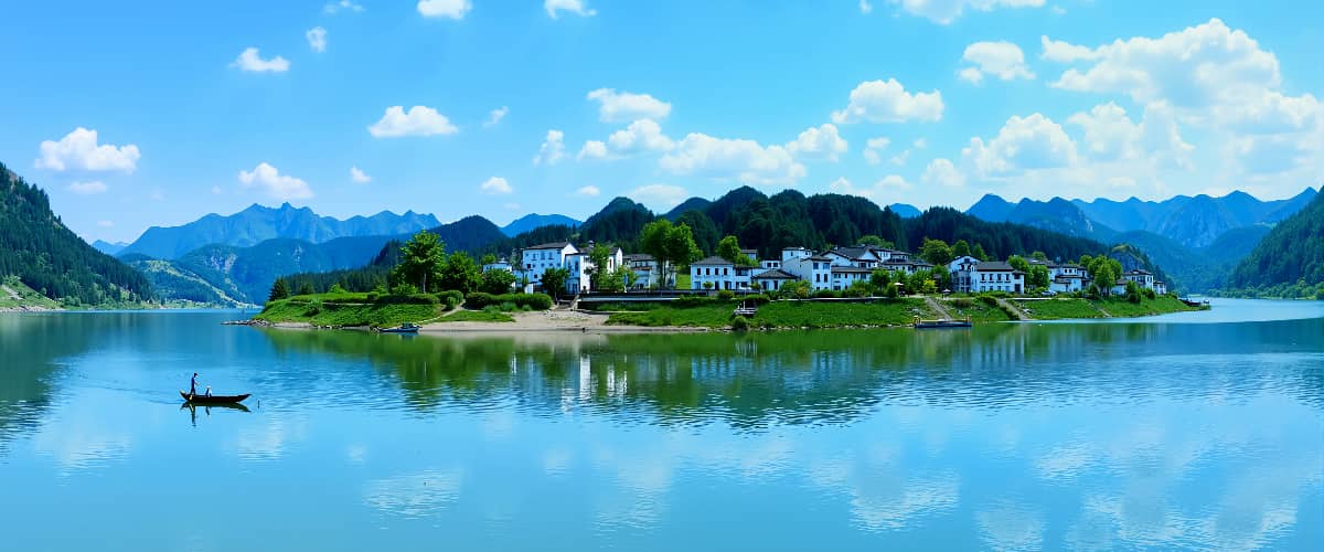 西递古镇图