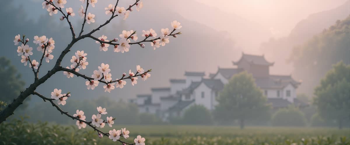 傅家边农业园春景
