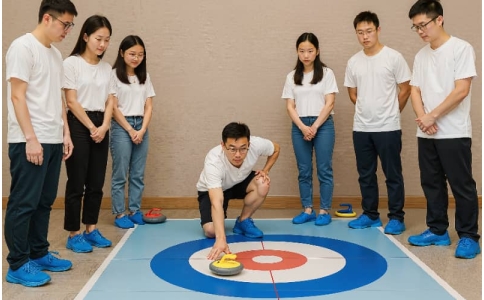 杭州贝塔团建 - 夏季室内冰壶团建 清凉避暑 团队协作培训